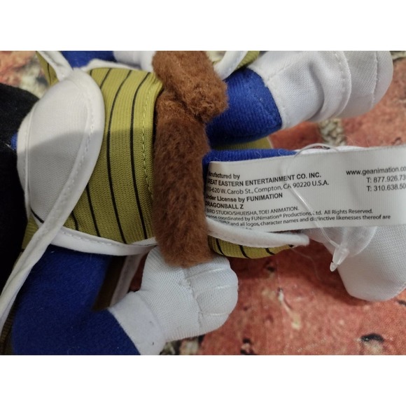 10" Dragon Ball Z Saiyan Vegeta w/ Ape Tail Plush! Retail $28! - Picture 3 of 4